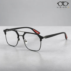 Ray-Ban Black/Red navigator optical frame for men view 2