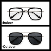 Tony Stark Black navigator optical frame for men