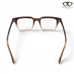 Perfect Brown rectangle optical frame for men view 3