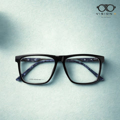 Boss Black rectangle optical frame for men