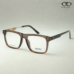 Boss Brown rectangle optical frame for men