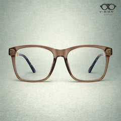 Boss Brown rectangle optical frame for men view 2