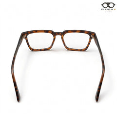 Perfect Tortoise rectangle optical frame for men view 3