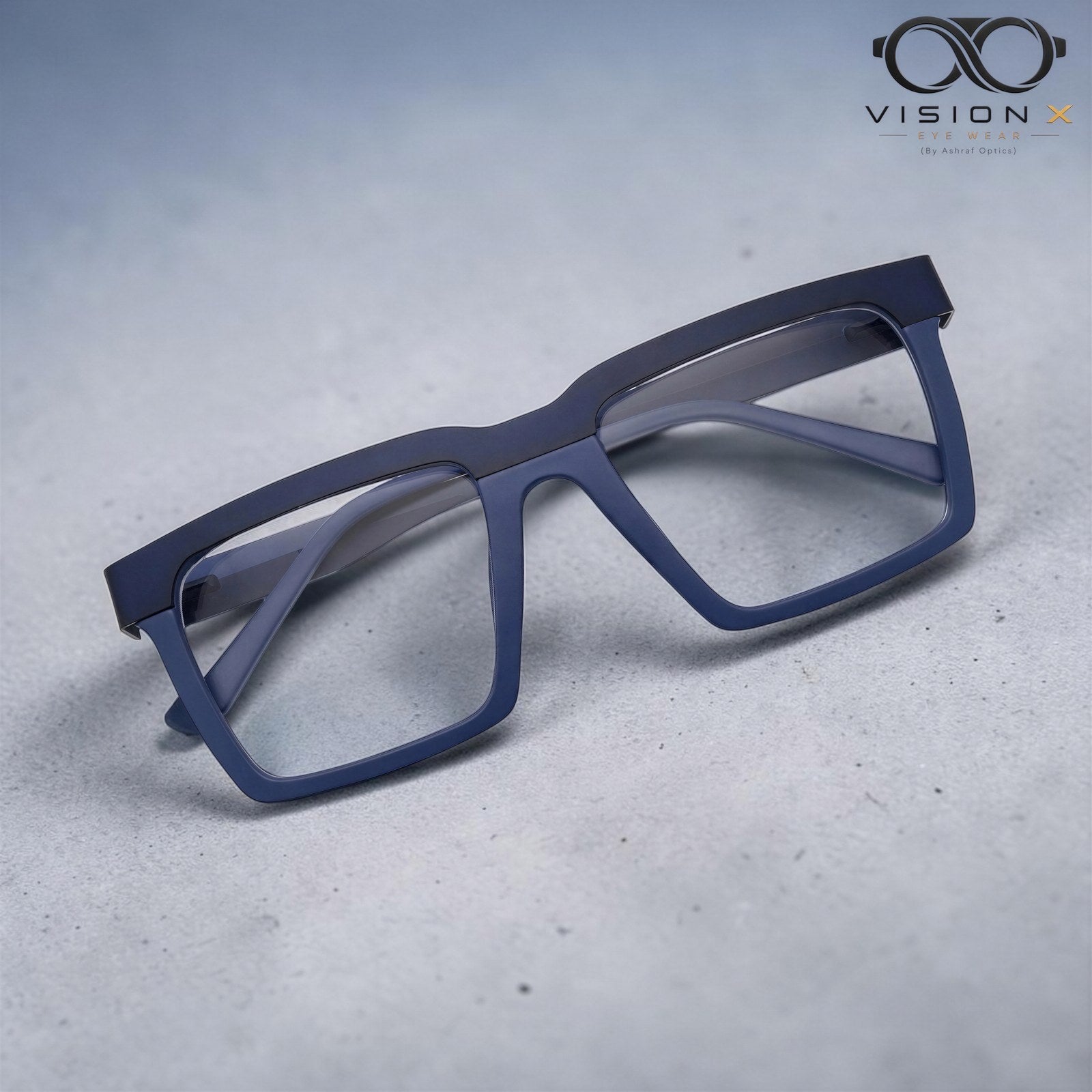 HOXCRS Blue rectangle optical frame for men