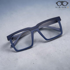 HOXCRS Blue rectangle optical frame for men