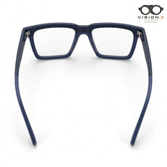 HOXCRS Blue rectangle optical frame for men view 3