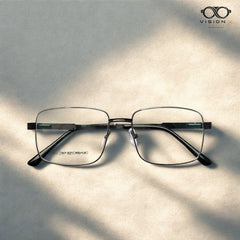 Boss Black rectangle optical frame for men view 2