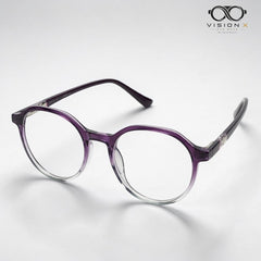 Gucci Purple round optical frame for women view 3
