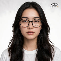 Gucci Black round optical frame for women view 4