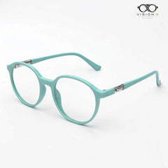 Gucci Teal round optical frame for women view 2