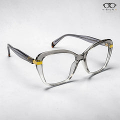 Bermando Clear Grey cat eye optical frame for women view 2