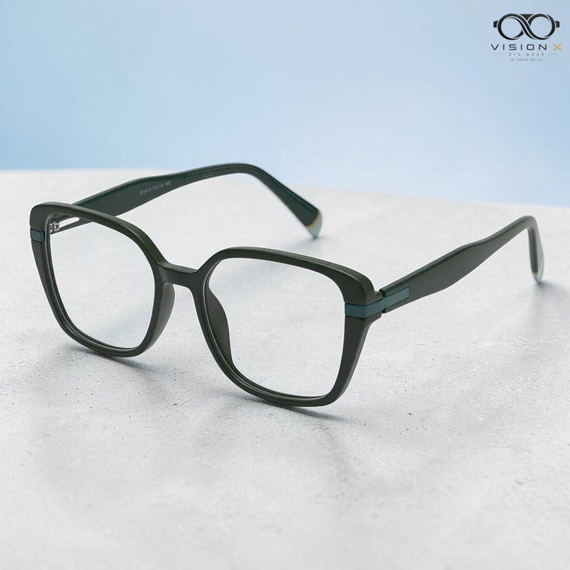Bermando Green cat eye optical frame for women