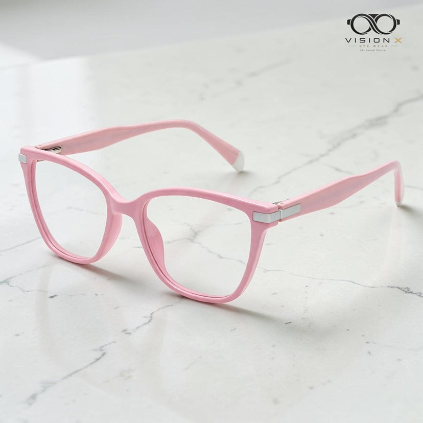 Bermando Pink cat eye optical frame for women