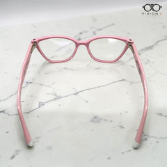 Bermando Pink cat eye optical frame for women view 3