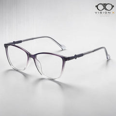 Swarovski Purple Clear cat eye optical frame for women