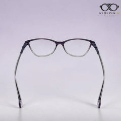 Swarovski Purple Clear cat eye optical frame for women view 3