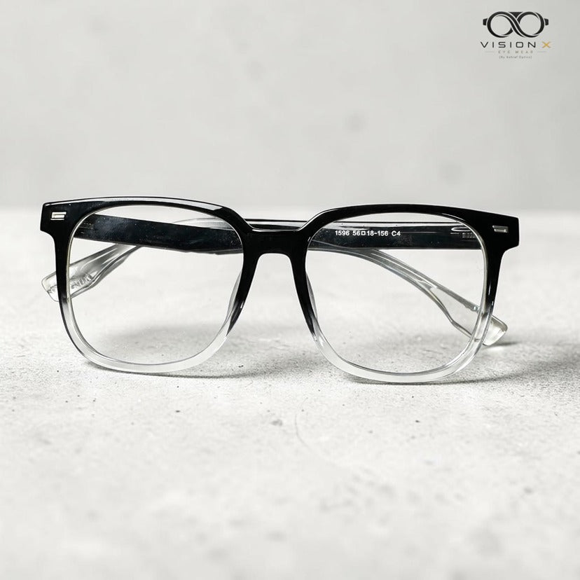 HADAIY2 Black Clear square optical frame for women