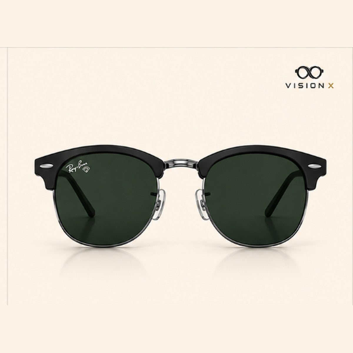 RAYBAN CLUBMASTER MATTE S01 sunglasses view 2