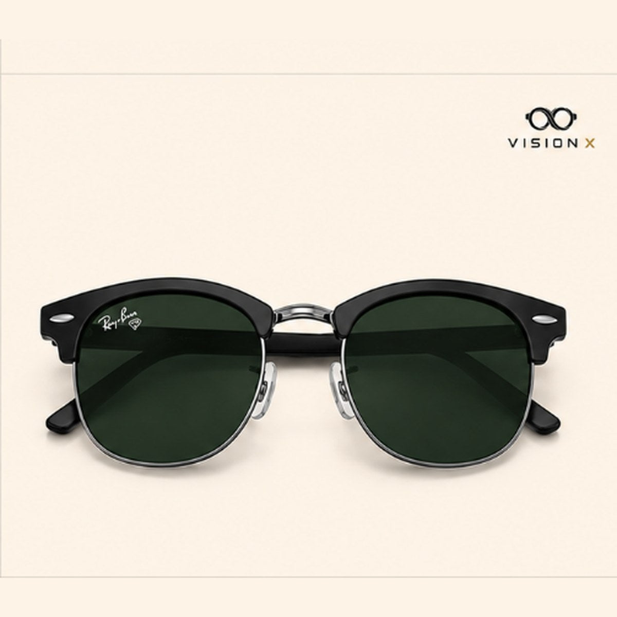 RAYBAN CLUBMASTER MATTE S01 sunglasses view 3