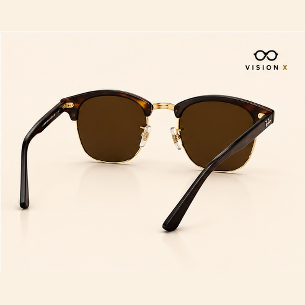 RAYBAN CLUBMASTER GOLD S03 sunglasses view 4