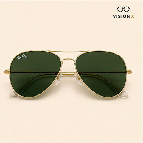 RAYBAN AVIATOR GOLD S06 sunglasses view 3