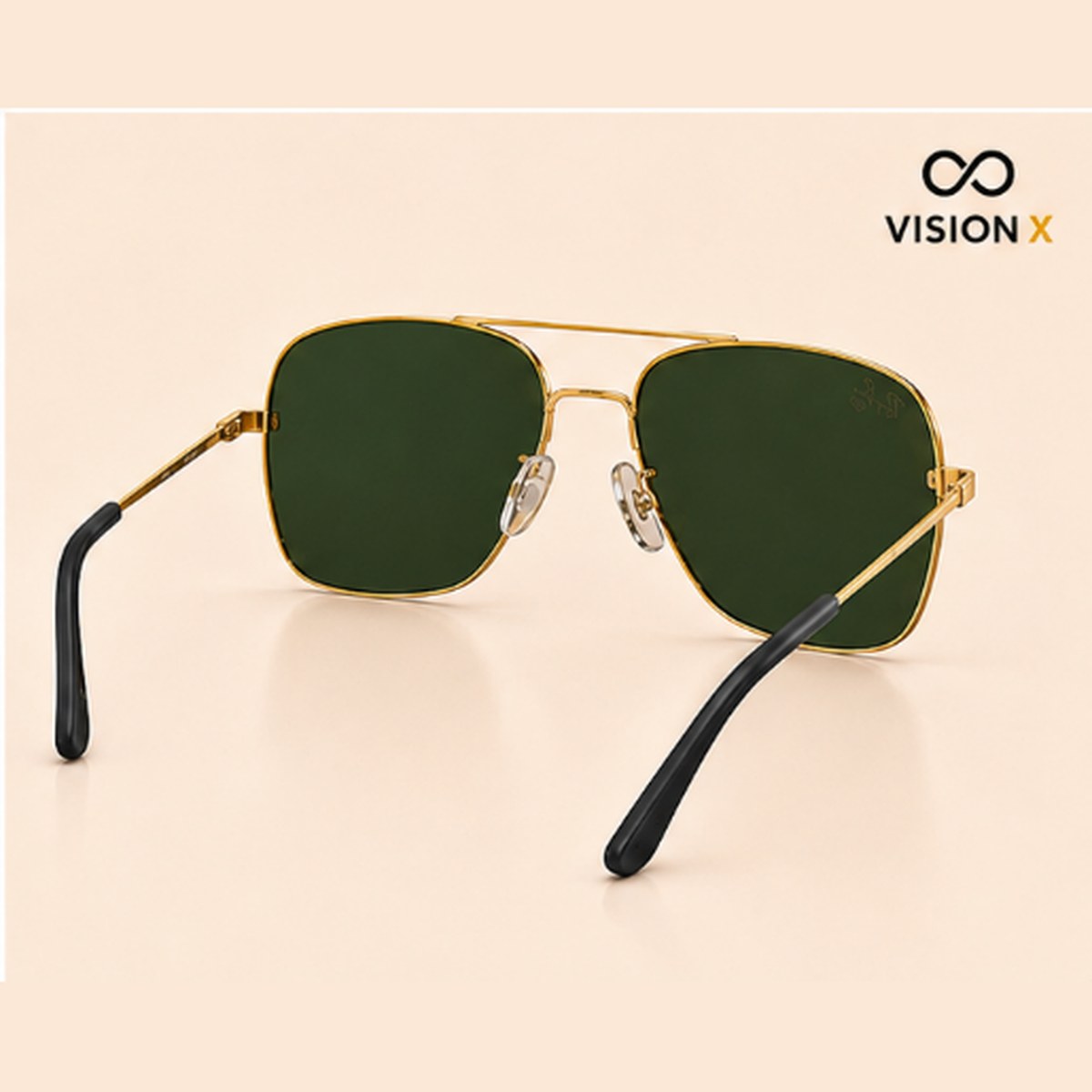 RAYBAN SQUARE AVIATOR GOLD S08 sunglasses view 4