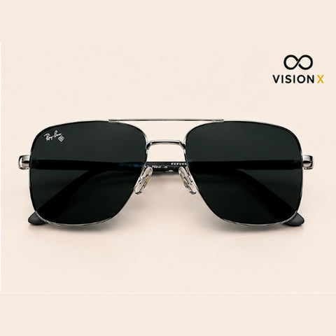 RAYBAN SQUARE AVIATOR CHROME S09 sunglasses view 2