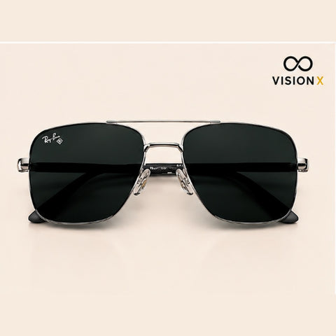 RAYBAN SQUARE AVIATOR CHROME S09 sunglasses view 3