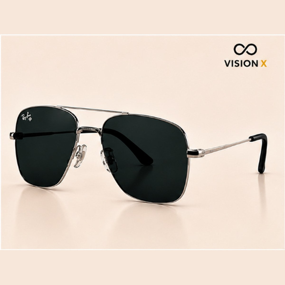 RAYBAN SQUARE AVIATOR CHROME S09 sunglasses view 5