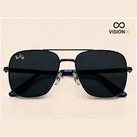 RAYBAN SQUARE AVIATOR BLACK S10 sunglasses view 2