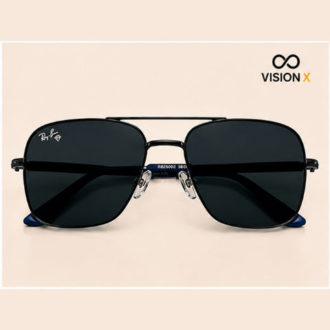 RAYBAN SQUARE AVIATOR BLACK S10 sunglasses view 3
