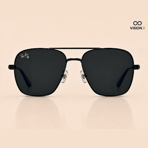 RAYBAN SQUARE AVIATOR BLACK S10 sunglasses view 5