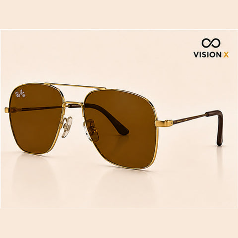 RAYBAN SQUARE AVIATOR BROWN S12 sunglasses view 5