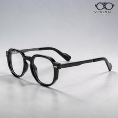 PARK LINE BEACH Dark Green round optical frame for men view 3