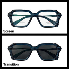 PARK LINE BEACH Dark Blue rectangle optical frame for men