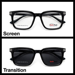 GxfuTure Black rectangle optical frame for men