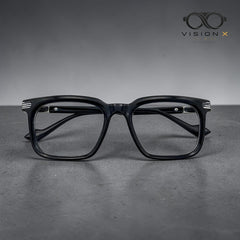 GxfuTure Black rectangle optical frame for men view 2