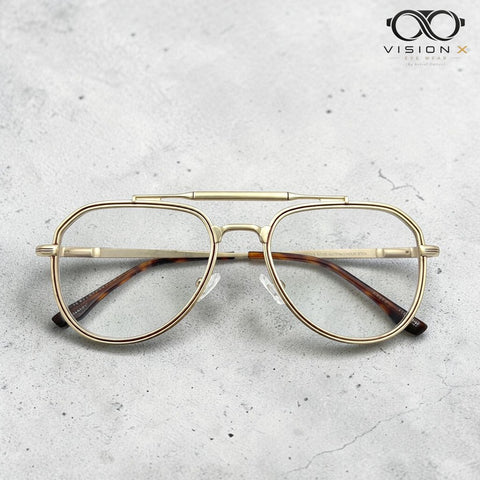 Louis Vuitton Gold aviator optical frame for men view 2