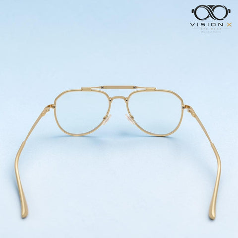 Louis Vuitton Gold aviator optical frame for men view 3