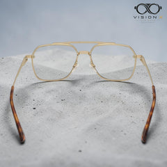 Maybach Gold aviator optical frame for men view 3