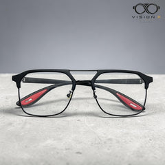 Ray-Ban Black/Red navigator optical frame for men view 3