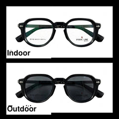 PARK LINE BEACH Dark Green round optical frame for men