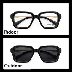 PARK LINE BEACH Black rectangle optical frame for men