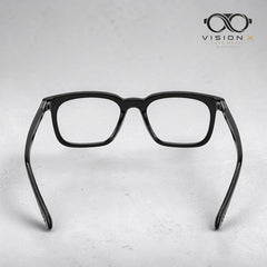 GxfuTure Black rectangle optical frame for men view 3