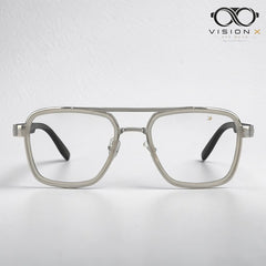 KALEIHEIPAI Silver navigator optical frame for men view 4