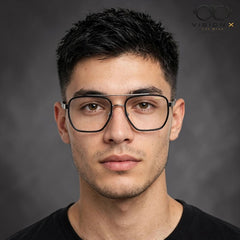 KALEIHEIPAI Black navigator optical frame for men view 4