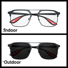 Ray-Ban Black/Red navigator optical frame for men