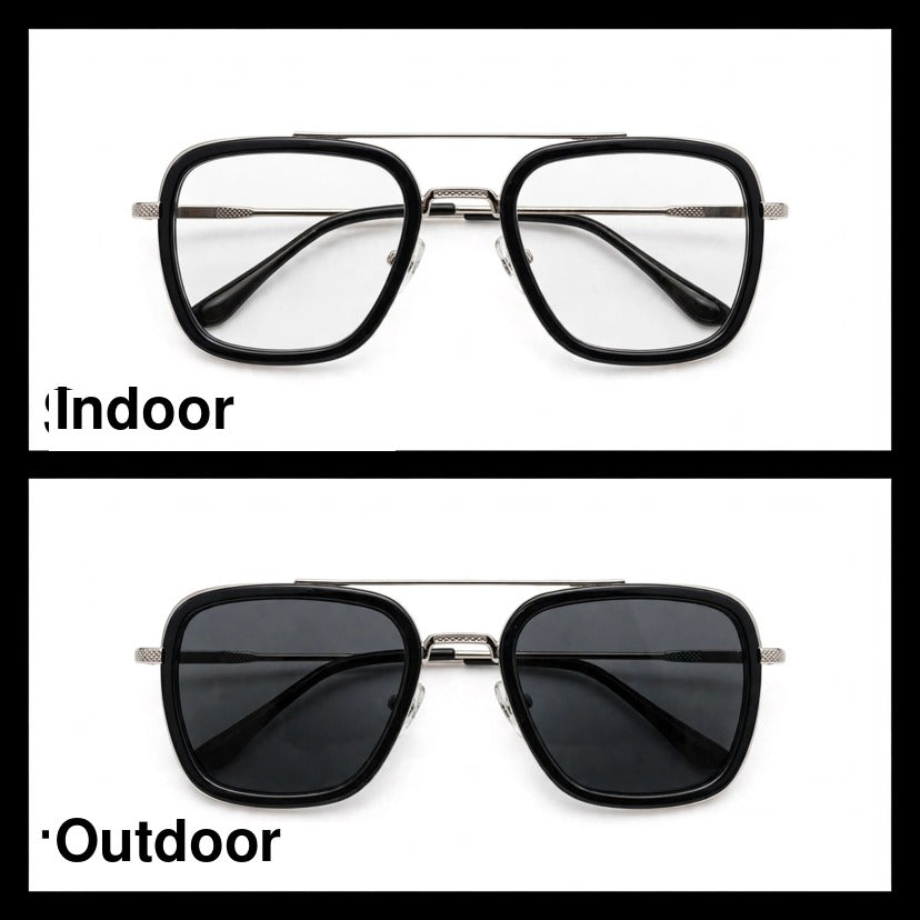 Tony Stark Black navigator optical frame for men